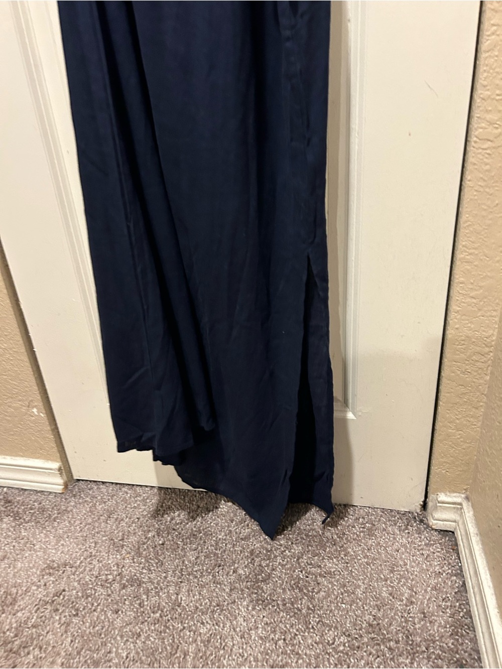Petal + Pup Chloe Cut-Out Dress Linen Blend Puff Sleeve Midi , Small - Picture 12 of 13